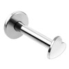 Troli Žavi plieninė labret Heart