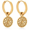 Troli Decent auksinis plated earrings circles 2in1 VABRAE019G
