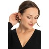 Troli Decent auksinis plated earrings circles 2in1 VABRAE019G