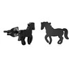 Troli Decent juodas earrings Horse