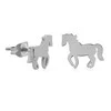 Troli Decent steel earrings Horse