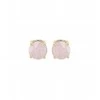 Kalace Fine auksinis-plated earrings with rose quartz PO/SE10230F