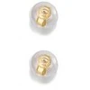 Troli Auskarų užsegimas - 2 poros Silicone Gold