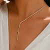 Troli Auksuotas elegantiškas karoliai su cirkoniais Y Gold