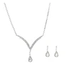 Troli Elegant jewelry set with crystals Drop (pakabukas, earrings)