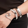 Troli Elegant solid bracelet made of sidabrinis steel