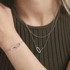 Troli Elegant steel bracelet with zircons Sidabrinis