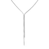Troli Elegant steel pakabukas with zircons Y Sidabrinis