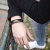 Troli Madinga odinė vyriška apyrankė