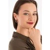 Troli Madingi plieno karoliukų auskarų apskritimai