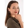 Troli Madingi plieniniai auskarai apskritimai