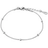 Troli Fine steel anklet with Hadek balls