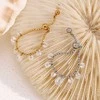 Troli Adjustable auksinis-plated steel ring