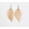 Troli Gold-plated earrings Laurel leaves with a bow tie Laurel
