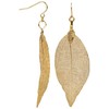 Troli Gold-plated earrings Laurel leaves