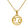 Troli Gold-plated steel pakabukas Cancer (chain, pendant)