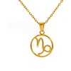 Troli Gold-plated steel pakabukas Capricorn (chain, pendant)