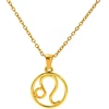 Troli Gold-plated steel pakabukas Lion (chain, pendant)