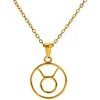 Troli Gold-plated steel pakabukas Taurus (chain, pendant)