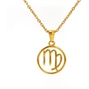Troli Gold-plated steel pakabukas Virgo (chain, pendant)