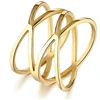 Troli Intertwined auksinis-plated ring KRS-275