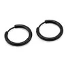 Troli Juodas hoop earrings KS-156