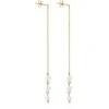Troli Long auksinis-plated earrings with artificial pearls VAAJDE2023196G