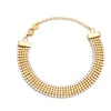 Troli Luxurious auksinis-plated bracelet with zircons Gold