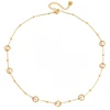 Troli Matching auksinis-plated pakabukas with synthetic pearls Gold