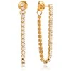 Troli Modern auksinis-plated earrings with chains VJDE0307061