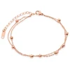 Troli Modern auksinis-plated steel bracelet Globe Rose Gold