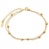 Troli Modern auksinis-plated steel bracelet Globe Gold