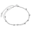 Troli Modern steel bracelet Globe Sidabrinis