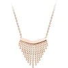 Troli Modernus plieno karoliai su Chains Rose Gold ornamentu
