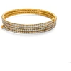 Troli Multilayer auksinis-plated bracelet with zircons Gold