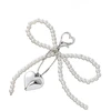 Troli Pearl handbag pendant Bow with heart