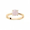 Kalace Delicate auksinis-plated ring with rose quartz PO/SR09587I