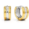 Troli Round bicolor steel earrings VJDE0306081-PS