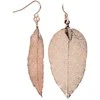 Troli Rožinė auksinis earrings Laurel leaves Laurel