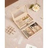 Troli rusvai gelsvas jewelry organizer