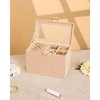 Troli rusvai gelsvas jewelry organizer