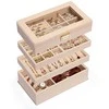 Troli rusvai gelsvas jewelry organizer