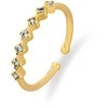Troli Shiny open auksinis-plated steel ring