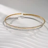 Troli Solid auksinis-plated pakabukas with clear zircons Gold