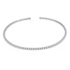 Troli Solid steel pakabukas with clear zircons Sidabrinis