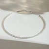 Troli Solid steel pakabukas with clear zircons Sidabrinis
