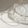 Troli Solid steel pakabukas with clear zircons Sidabrinis