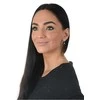 Troli Blizgantys auskarai su juodais kristalais