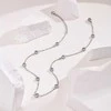 Troli Plieninis karoliai su putojančiais cirkoniais