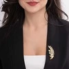 Troli Tender Branch brooch with genuine pearls and crystals Gold